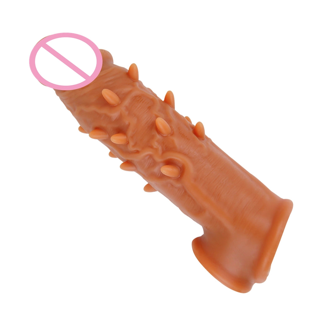 Gorilla Silicone Reusable 6 Inches Dotted Dragon Condom For Penis Enlargement And Long Time Use Easy To Wash