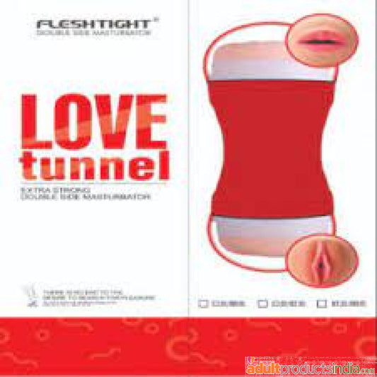Double Love Tunnel Pleasure Masturbator 2 Sided Masterbating Toy