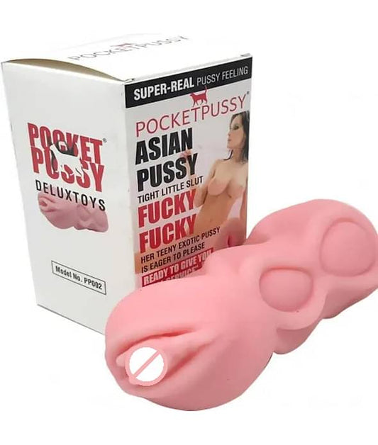 Asian Pocket Pusssy Easy to Wash Pussy Doll Pussy Shaped Pocket Masturbator Sex Toy For Men