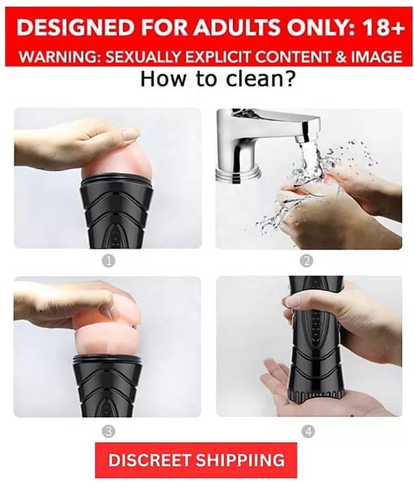 Big Size Handy Sof And Realistic Masturbator Flashlight Pussy with Sexy Sex Toys & Free Lube By Happy Pusssy