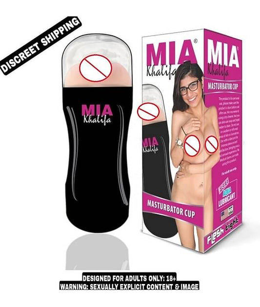 BEST IN SALE MIA CUP EASY TO WASH AND USE MIA KHALIFA MALE POCKET PUSSY MASTURBATOR CUP WITH FREE LUBE-U.S.A