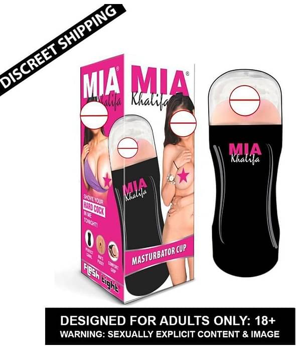 BEST IN SALE MIA CUP EASY TO WASH AND USE MIA KHALIFA MALE POCKET PUSSY MASTURBATOR CUP WITH FREE LUBE-U.S.A