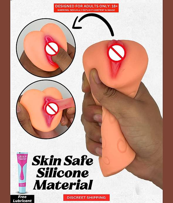 Life Like Real Vagina Pocket Pussy Adult Sex Toy Handjob Masturbator For Men | Skin Safe Silicone Material Indian Girl Masturbator Sex Toy For Men with Free Lube by Naughty Nights