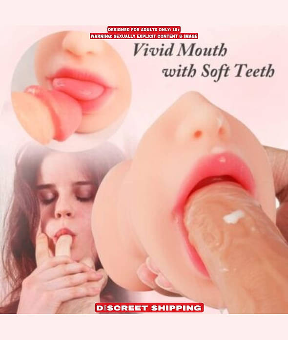 REALISTIC TEXTURE Hand-held Pocket Pussy Male Masturbator silicon sexy mouth toy half body sexy toys