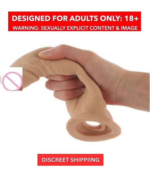Dragon 9 Inch Pure Silicone Reusable Condom Jumbo Penis Extension Sleeve Condom