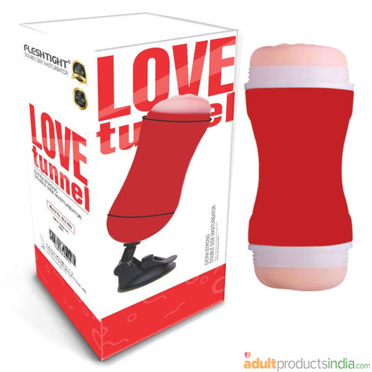 Double Love Tunnel Pleasure Masturbator 2 Sided Masterbating Toy